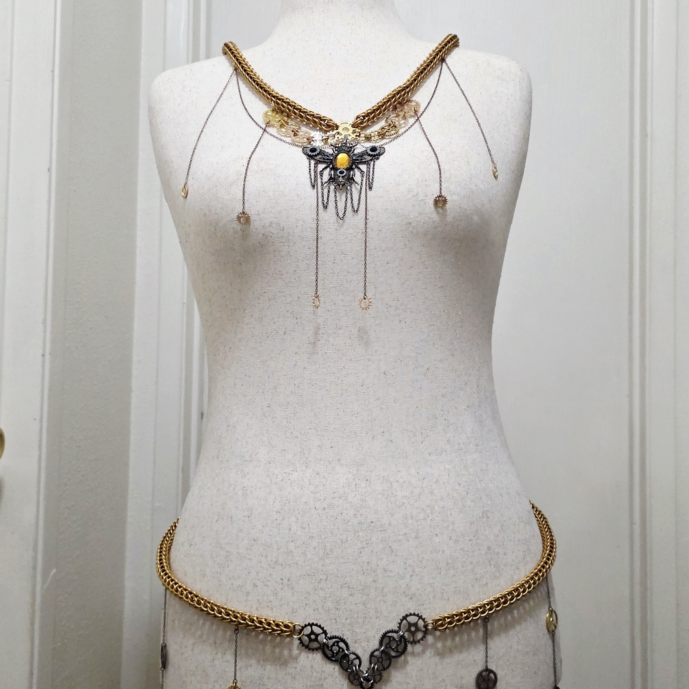 Gold Chainmail Body Chain